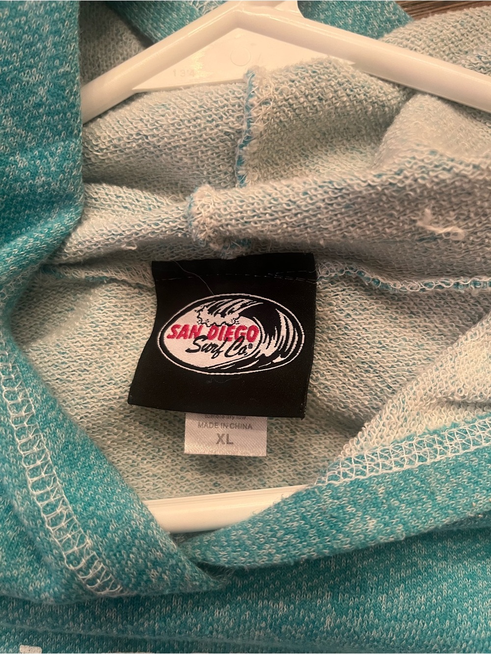 Saltwater Heals Everything Teal Hoodie - Picture 3 of 3